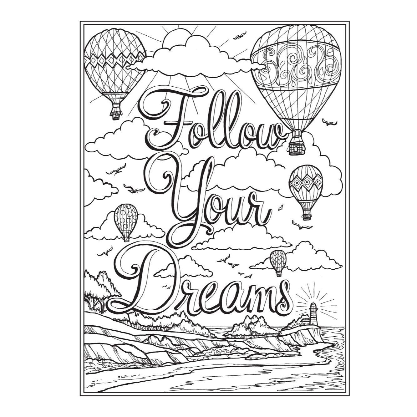 Creative Haven Cheerful Inspirations Coloring Book