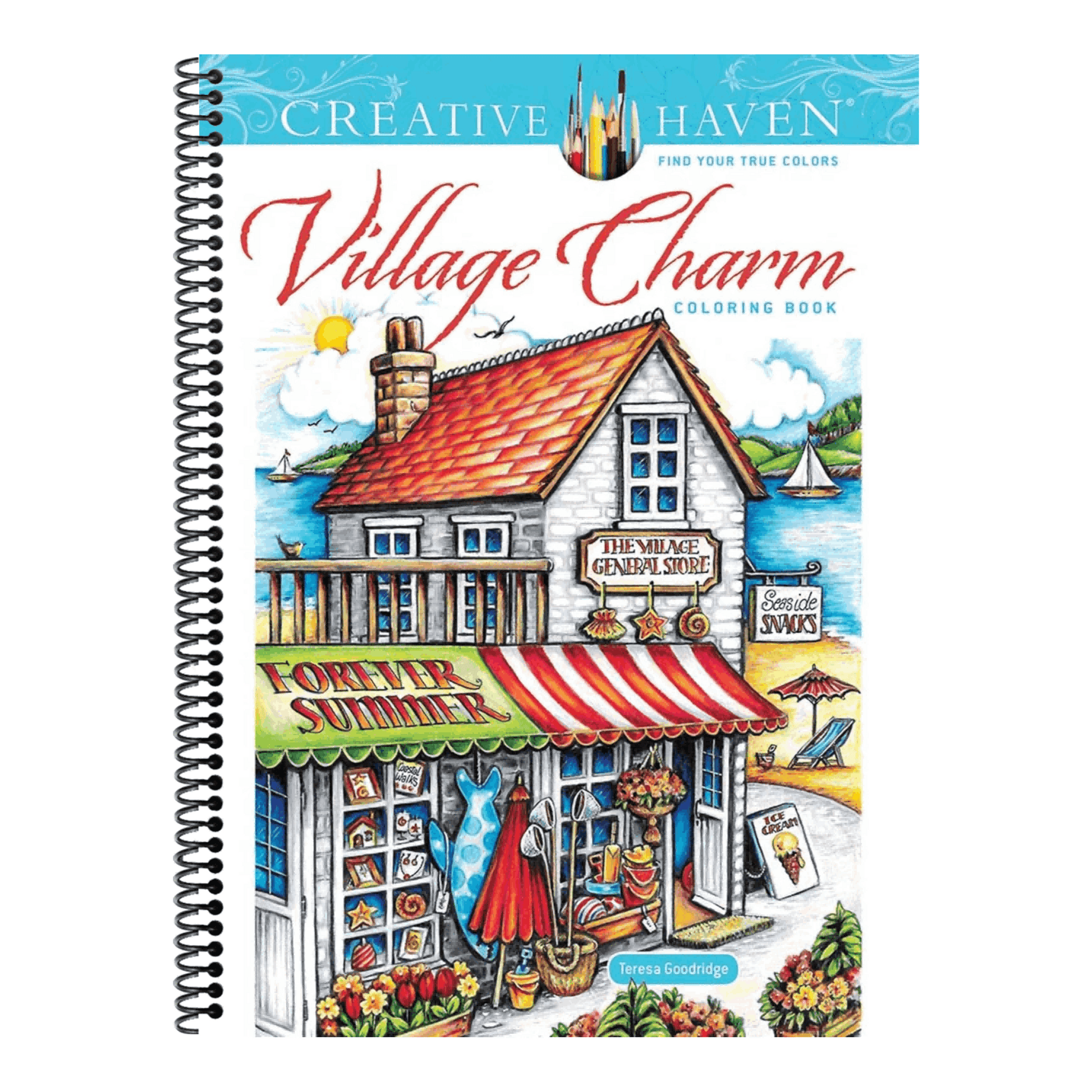 Creative Haven Village Charm Coloring Book (Adult Coloring Books: In the Country)
