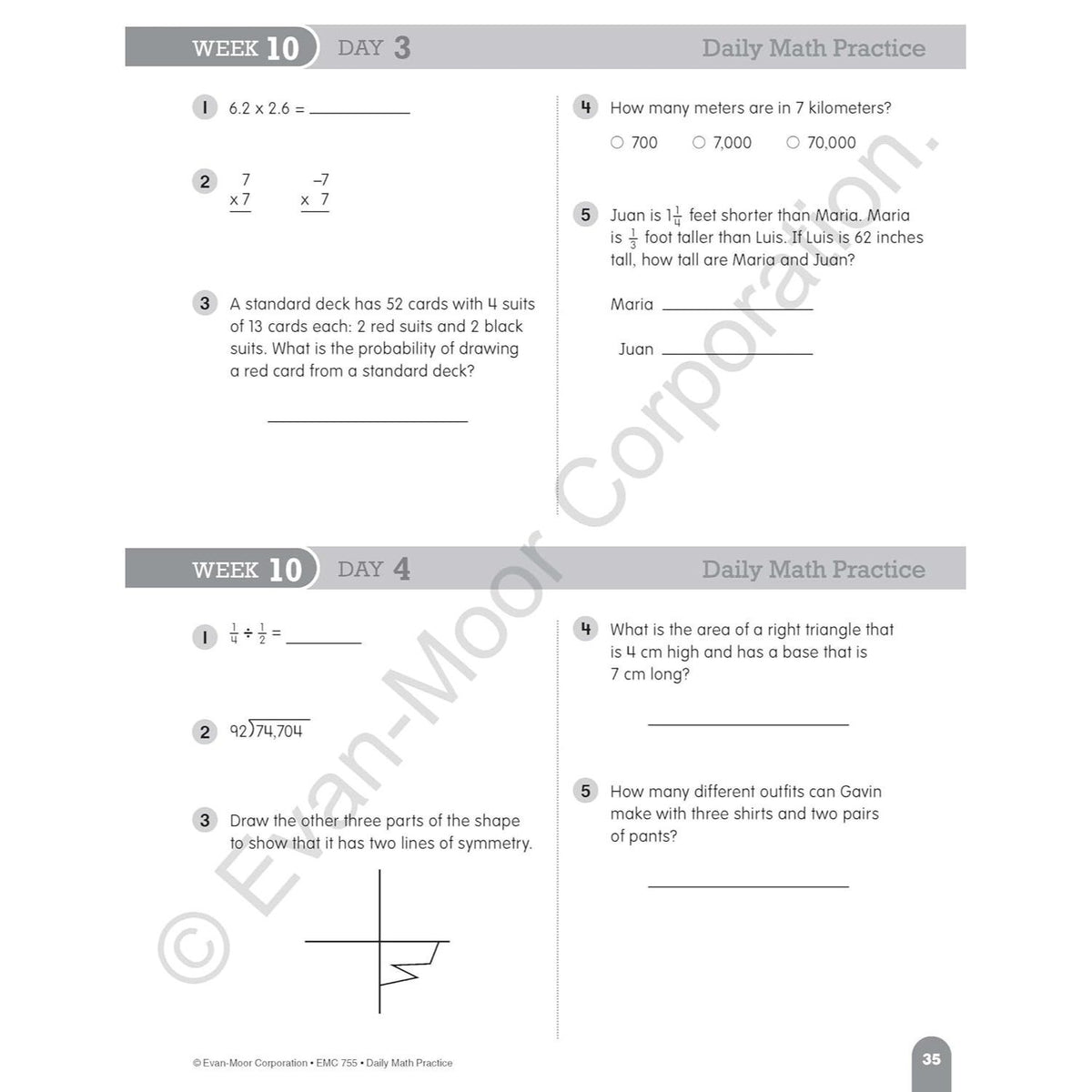 Daily Math Practice, Grade 6 Te (Teacher)