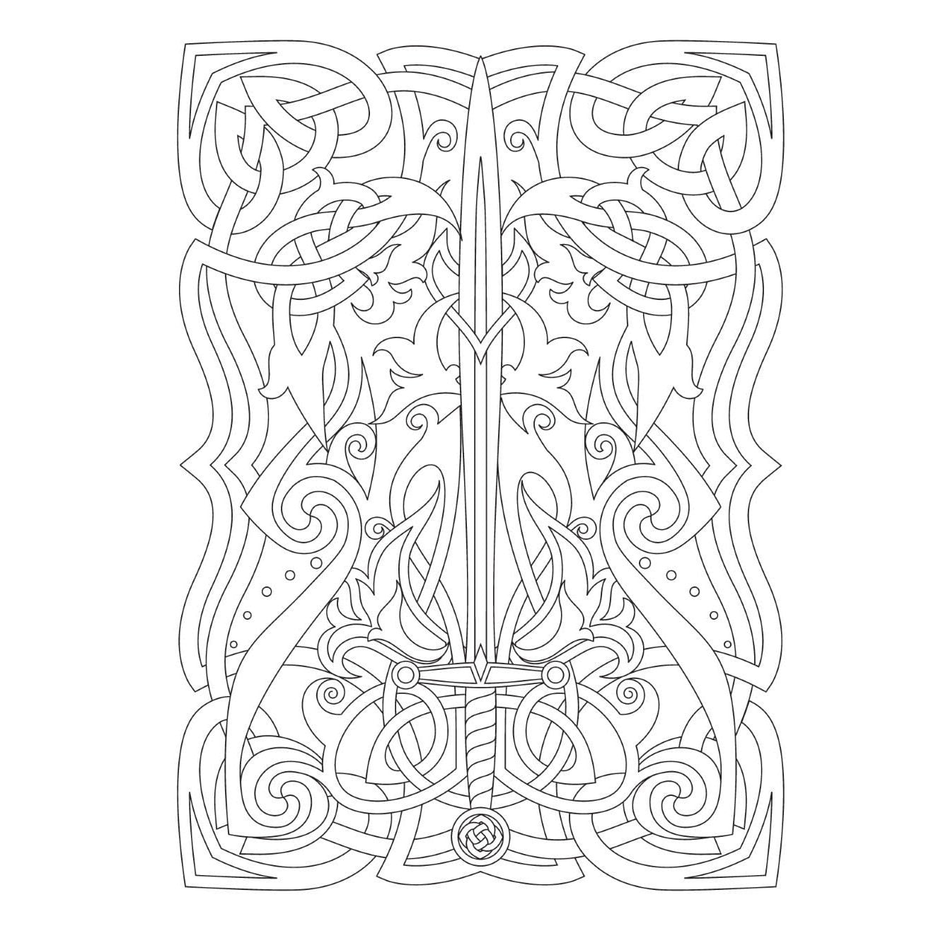 Creative Haven Celtic Fantasy Coloring Book
