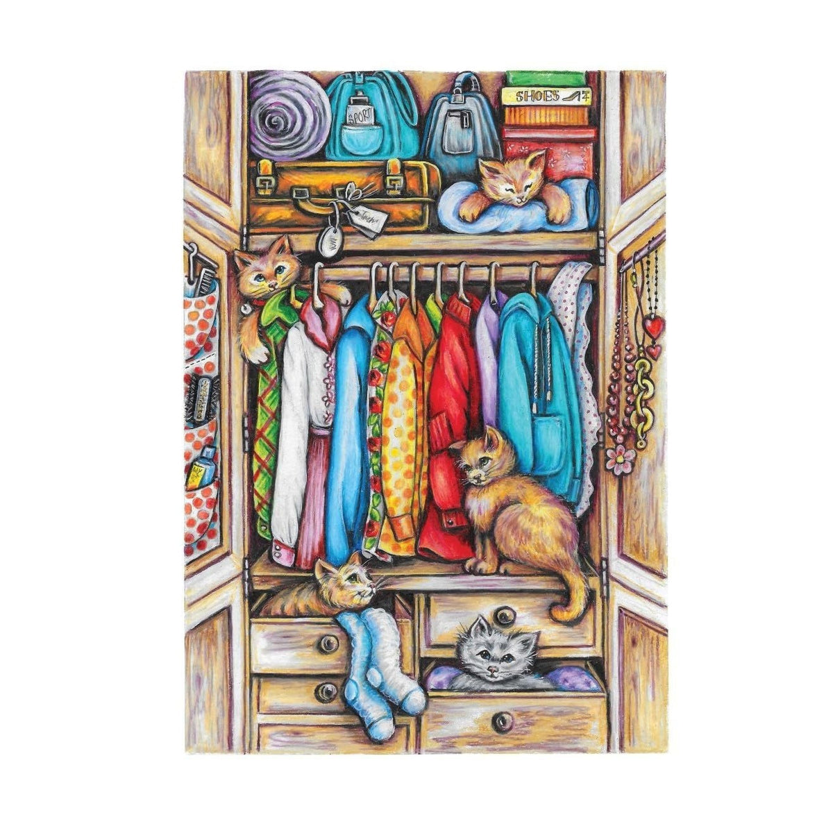 Creative Haven It's a Cat's World! Coloring Book