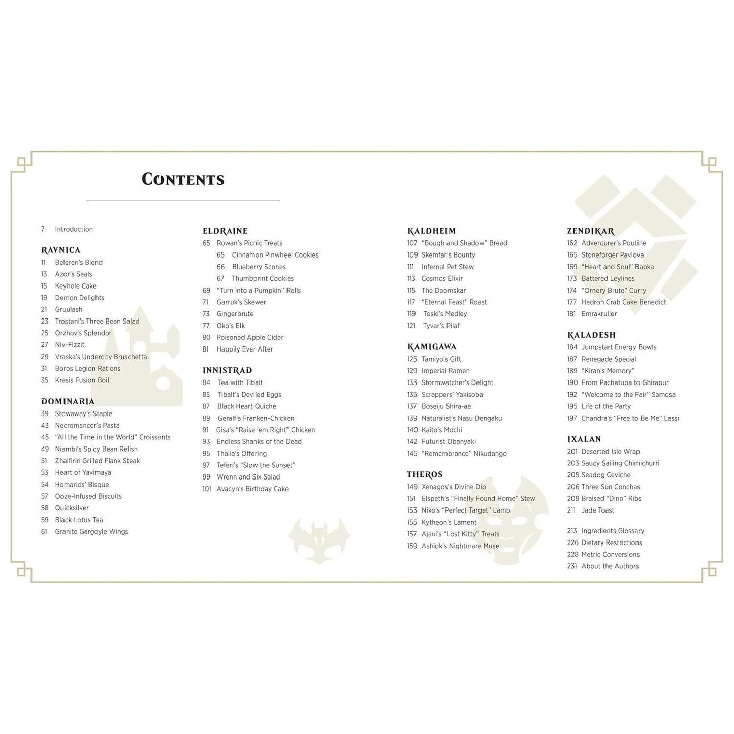 Magic: The Gathering: The Official Cookbook: Cuisines of the Multiverse
