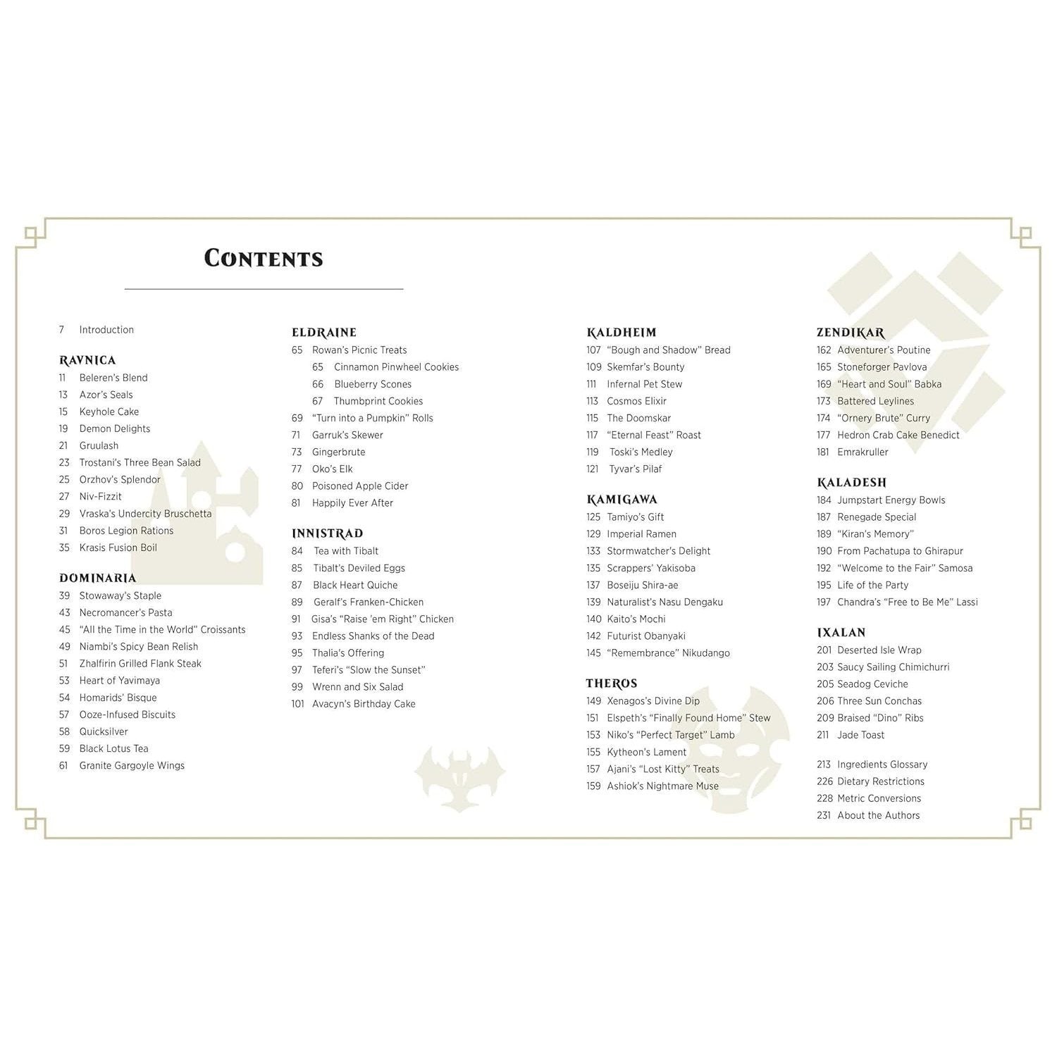 Magic: The Gathering: The Official Cookbook: Cuisines of the Multiverse