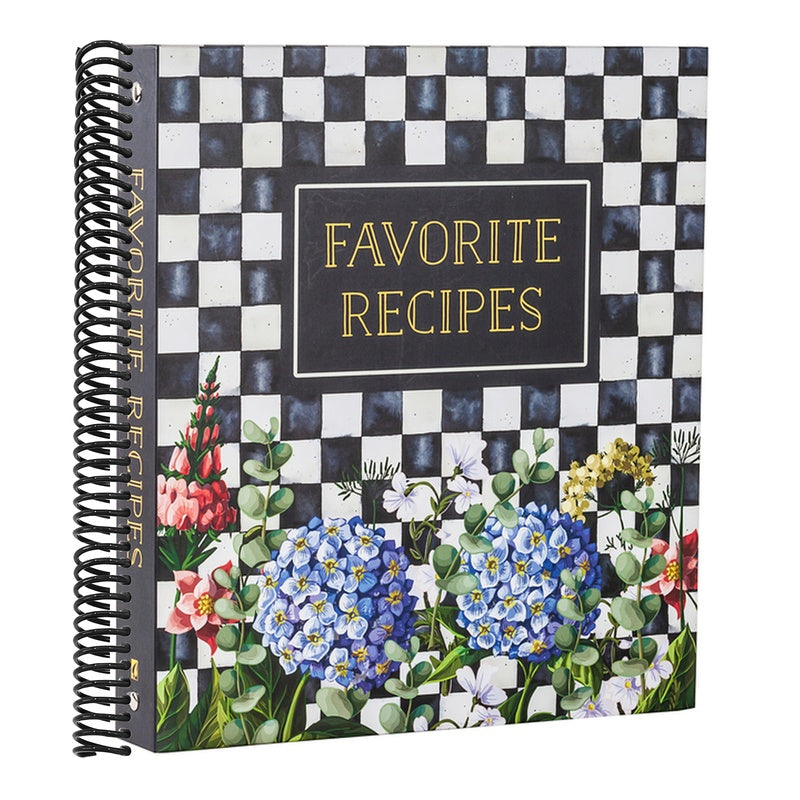 Deluxe Recipe Binder - Favorite Recipes (Hydrangea) - Write in Your Own Recipes