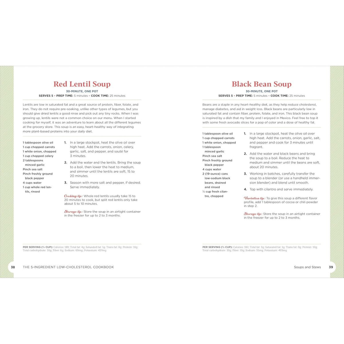 The 5-Ingredient Low-Cholesterol Cookbook: 85 Heart-Healthy Recipes