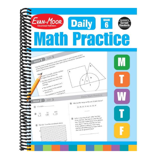 Daily Math Practice, Grade 6 Te (Teacher)