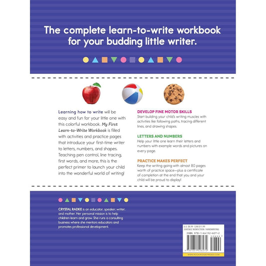 My First Learn-To-Write Workbook: Practice for Kids with Pen Control, Line Tracing, Letters, and More! (My First Preschool Skills Workbooks) (Spiral Bound)