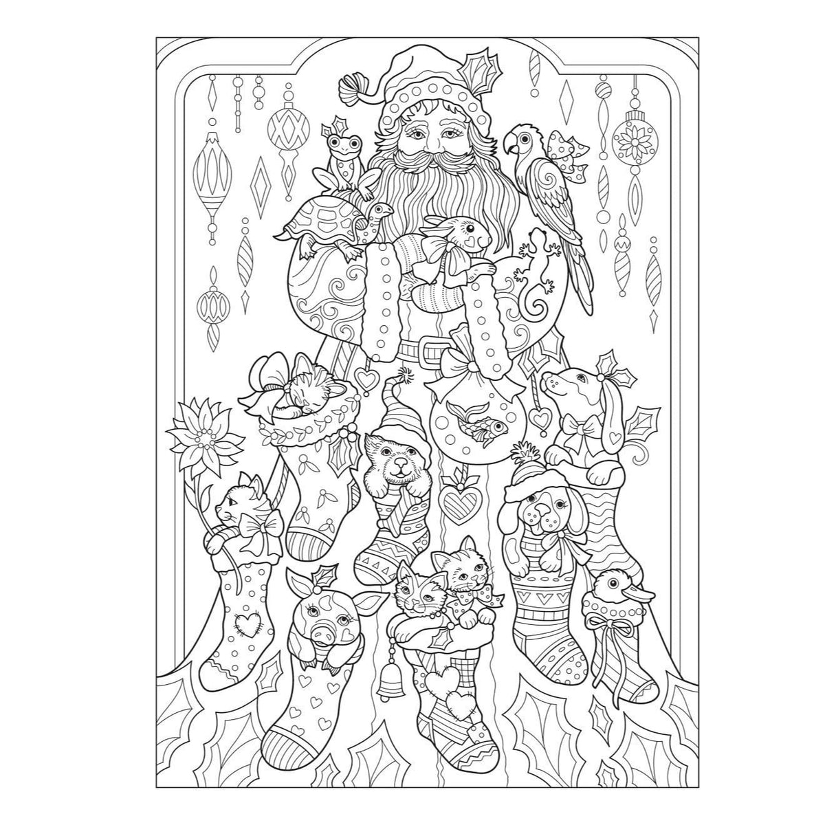 Creative Haven Creative Christmas Coloring Book