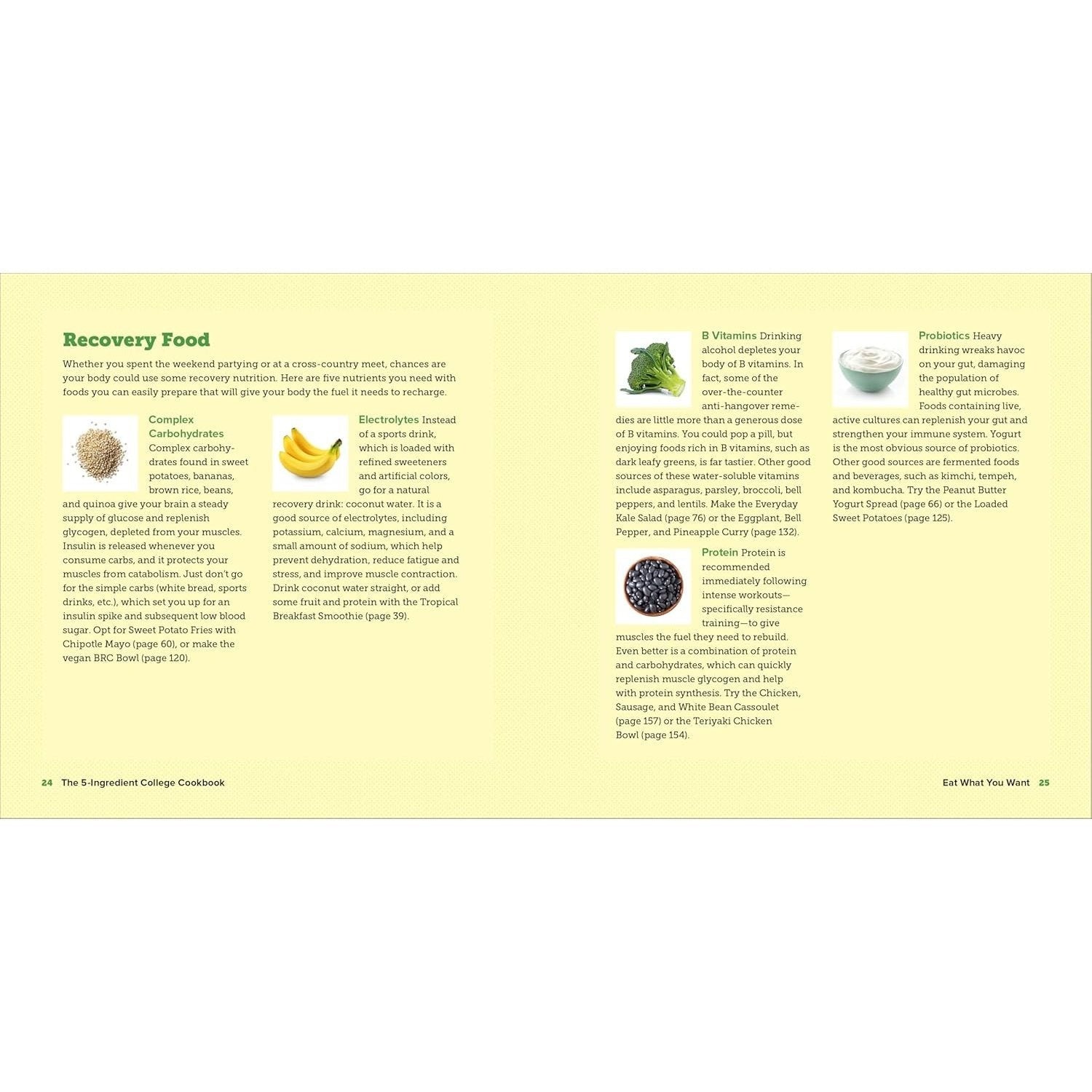 The 5-Ingredient College Cookbook: Recipes to Survive the Next Four Years (Spiral Bound)