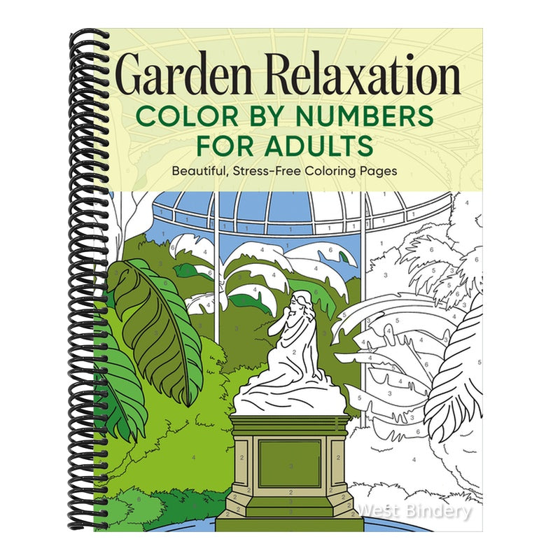 Garden Relaxation Color by Numbers for Adults: Beautiful, Stress-Free Coloring Pages