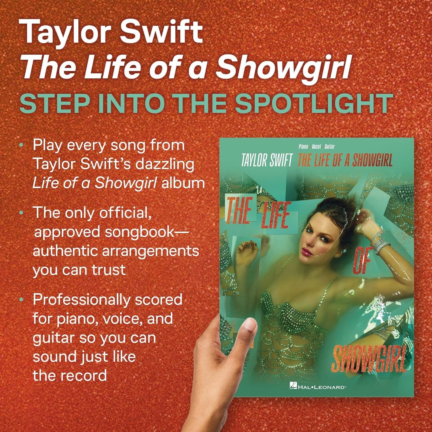 Taylor Swift - The Life of a Showgirl: All 12 Songs from the Album Arranged for Piano, Voice, and Guitar