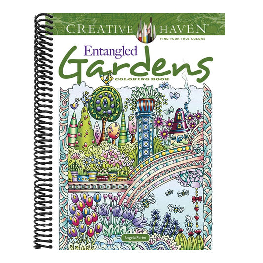 Creative Haven Entangled Gardens Coloring Book