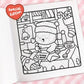 Cozy Christmas: Coloring Book for Adults and Kids (Cozy Spaces Coloring) (Spiral Bound)