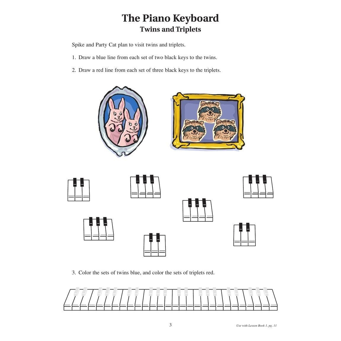 Notespeller for Piano - Book 1 Hal Leonard Student Piano Library Beginner Piano Method Treble and Bass Staff Note Reading Activities
