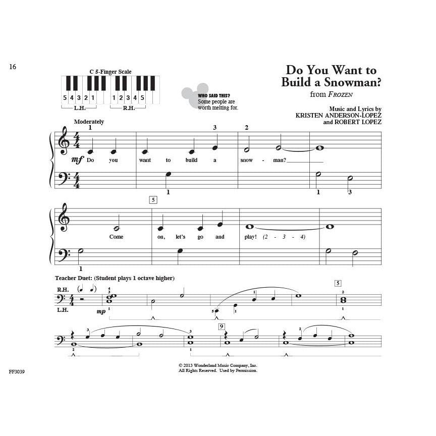 Pretime Piano Disney Beginner Piano Songbook Easy Disney Sheet Music for Kids and Students Primer Level Arrangements from Frozen, the Lion King, Mary