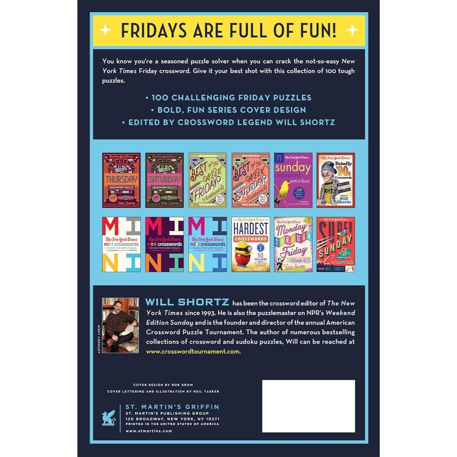 The New York Times Greatest Hits of Friday Crossword Puzzles: 100 Hard Puzzles