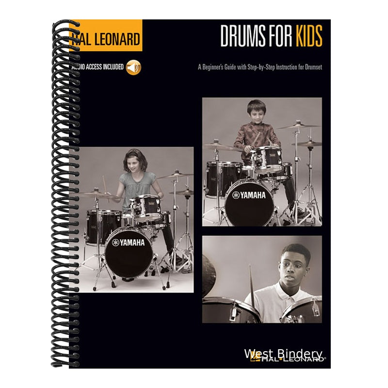 Hal Leonard Drums for Kids - A Beginner's Guide with Step-By-Step Instruction for Drumset - Book with Online Audio