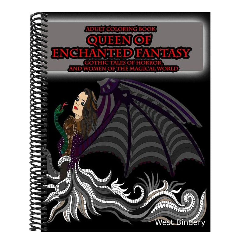 Adult Coloring Book Queen of Enchanted Fantasy Gothic Tales of Horror: and Women of the Magical World