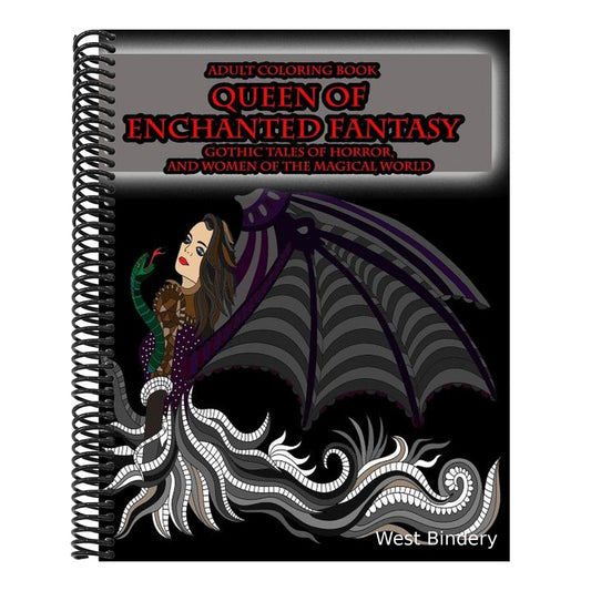 Adult Coloring Book Queen of Enchanted Fantasy Gothic Tales of Horror: and Women of the Magical World