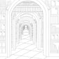 Cozy Bookshops: Colouring Book