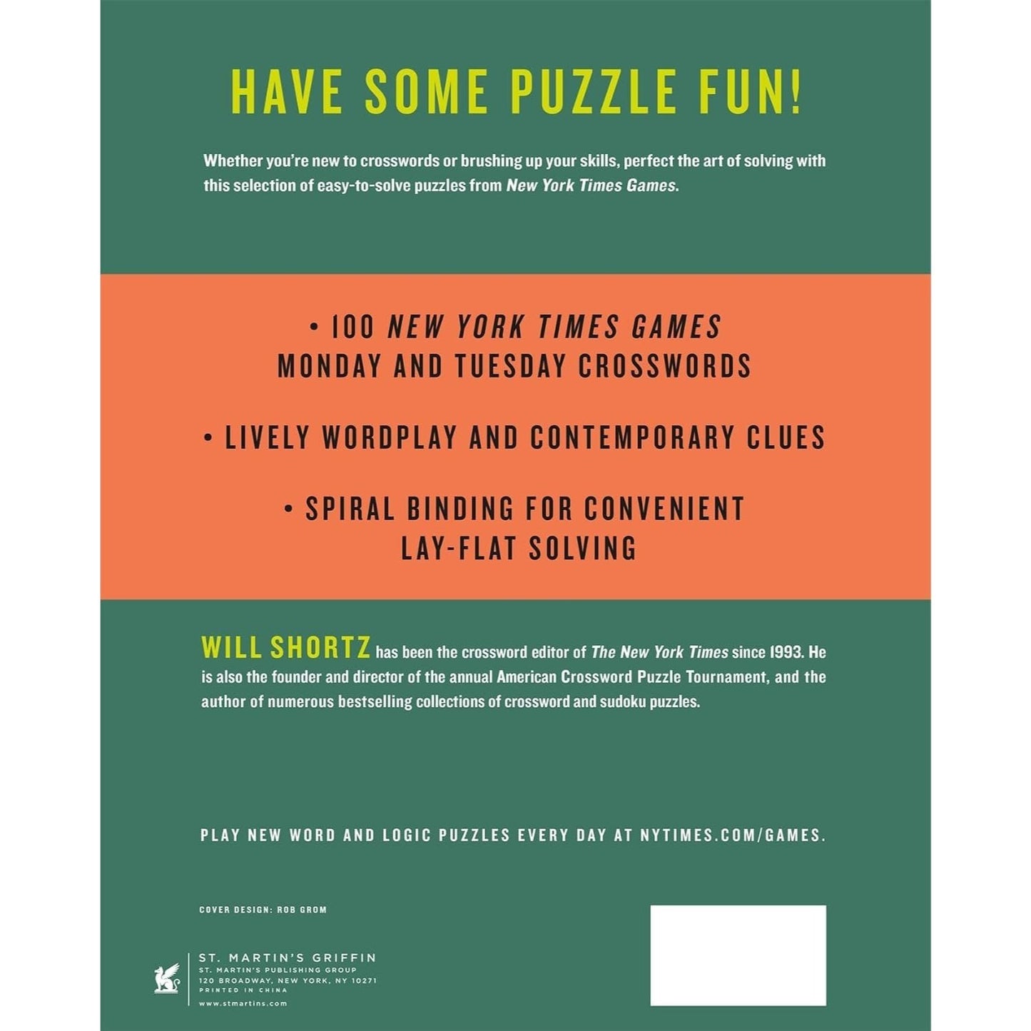 New York Times Games Easiest Crosswords Volume 3: 100 Easy Crossword Puzzles