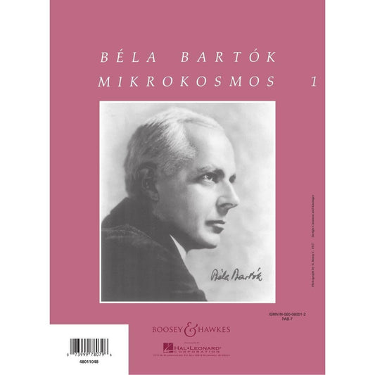 Mikrokosmos Volume 1 (Pink): Piano Solo - Piano Lessons Classic - Pink Piano Book with Music Theory and Exercises - Piano Sheet Music Book in English,