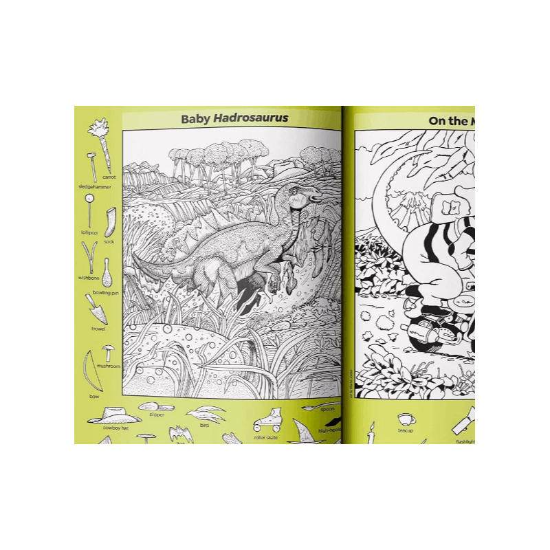 Dinosaur Puzzles: Roaring Fun Hidden Pictures Puzzles with T-Rex, Fossils and More for Kids Ages 6-12, Over 1,900 Hidden Objects for the Ultimate Dino (Spiral Bound)