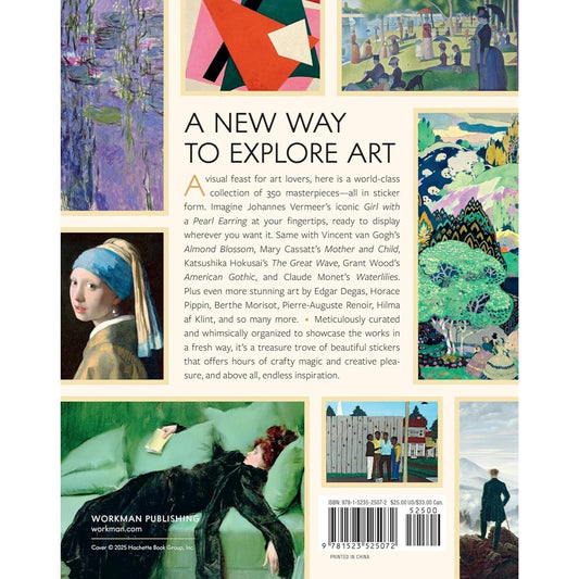 The Art Lover's Sticker Book: 350 Stickers from Artists Throughout History