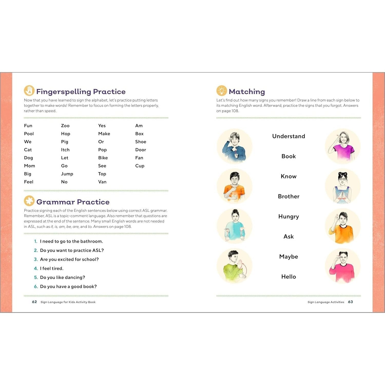 Sign Language for Kids Activity Book: 50 Fun Games and Activities to Start Signing