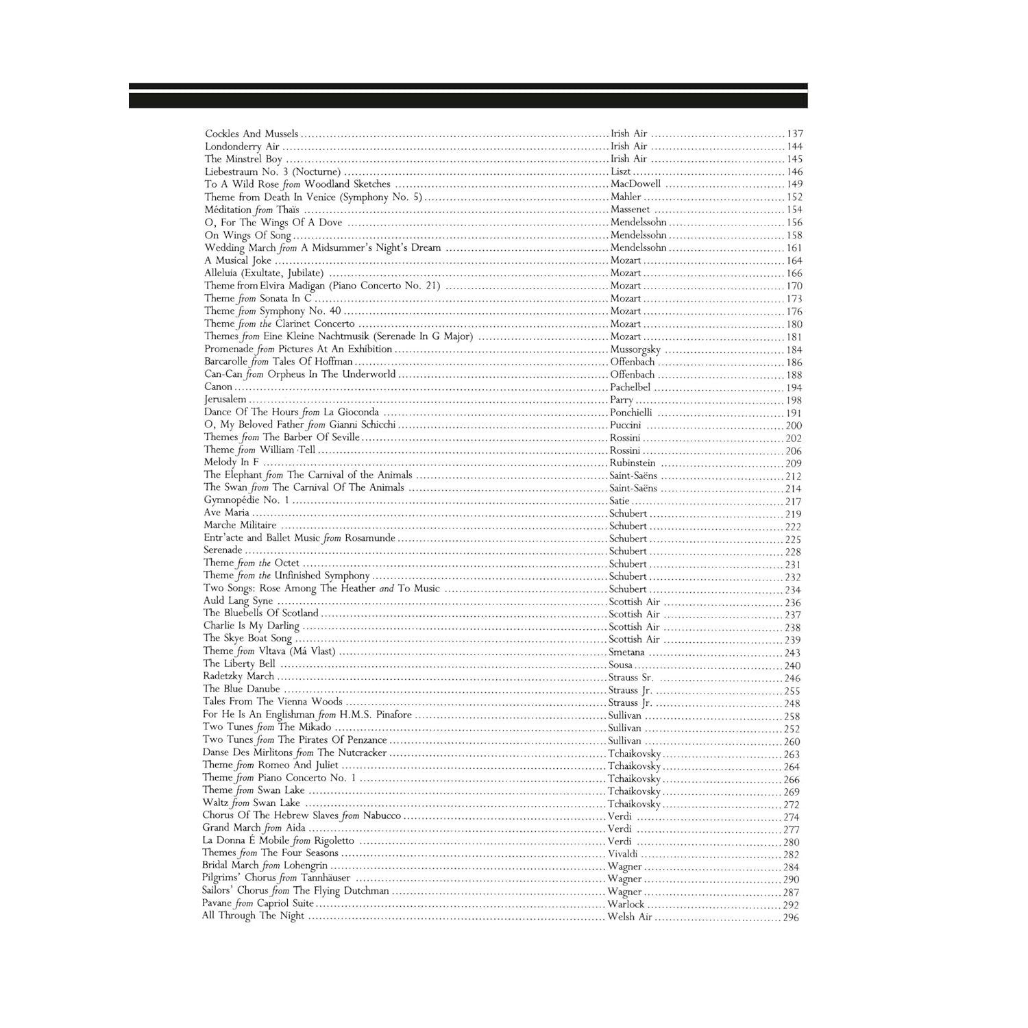 The Library of Easy Piano Classics - Beginner Piano Book for Adults and Kids - Classical Piano Sheet Music for Beginners - Simple Piano Lessons