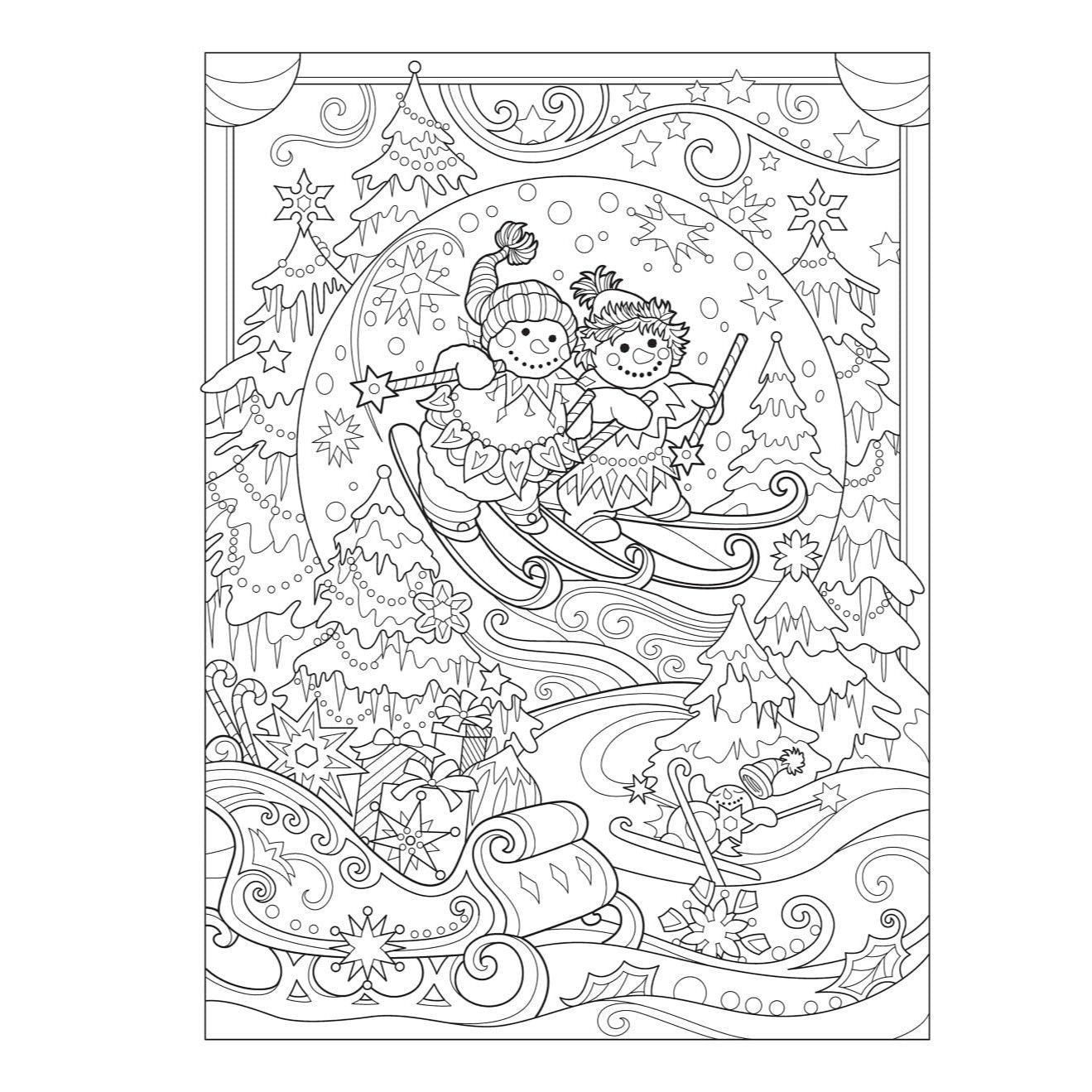Creative Haven Creative Christmas Coloring Book