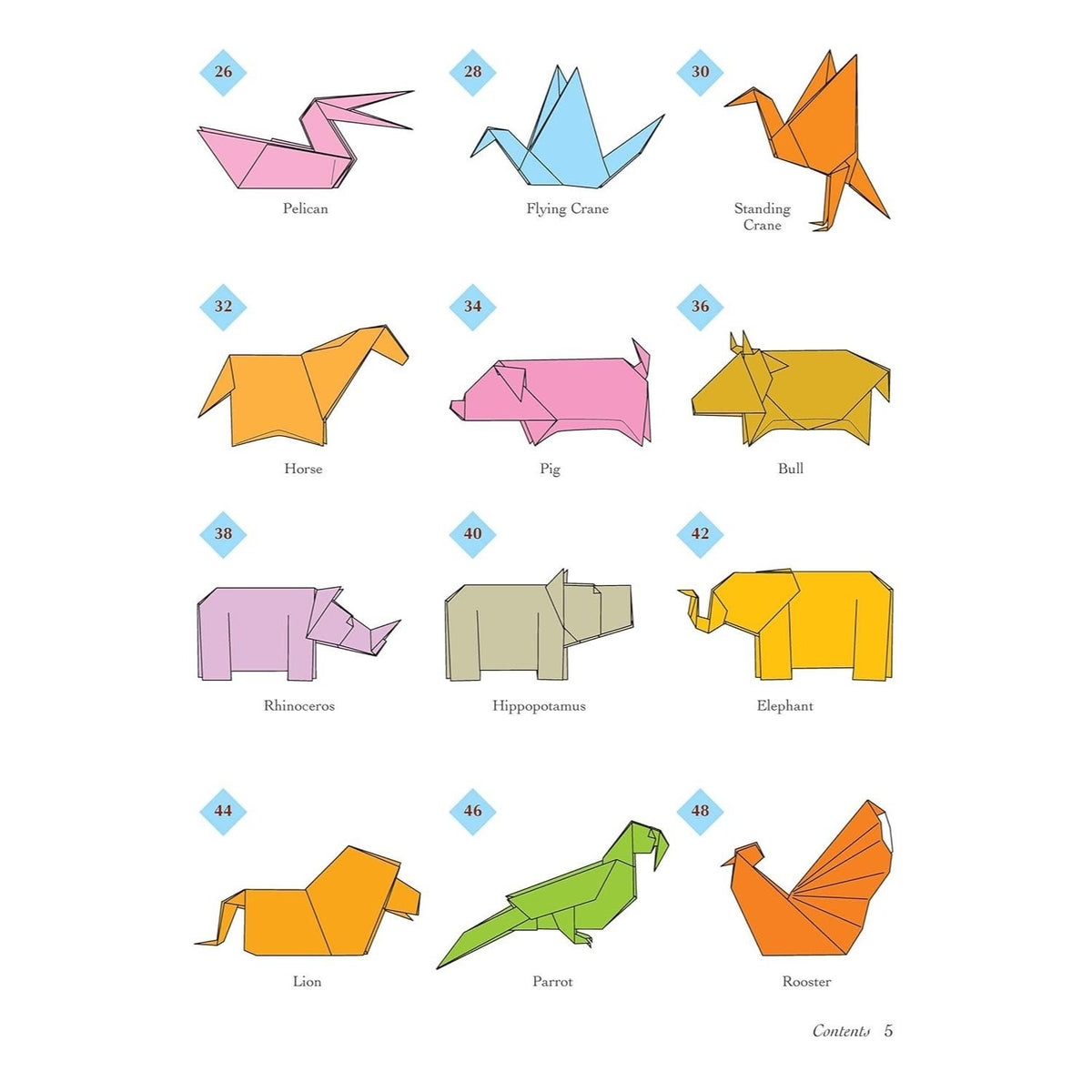 Easy Origami Animals