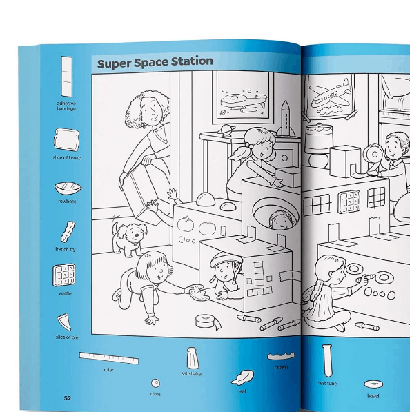Space Puzzles: Solar System Puzzle Book for Kids 6-12, Fun Space Gift with Activities and Games, Over 100 Puzzles and More Than 1,800 Hidden Objects t
