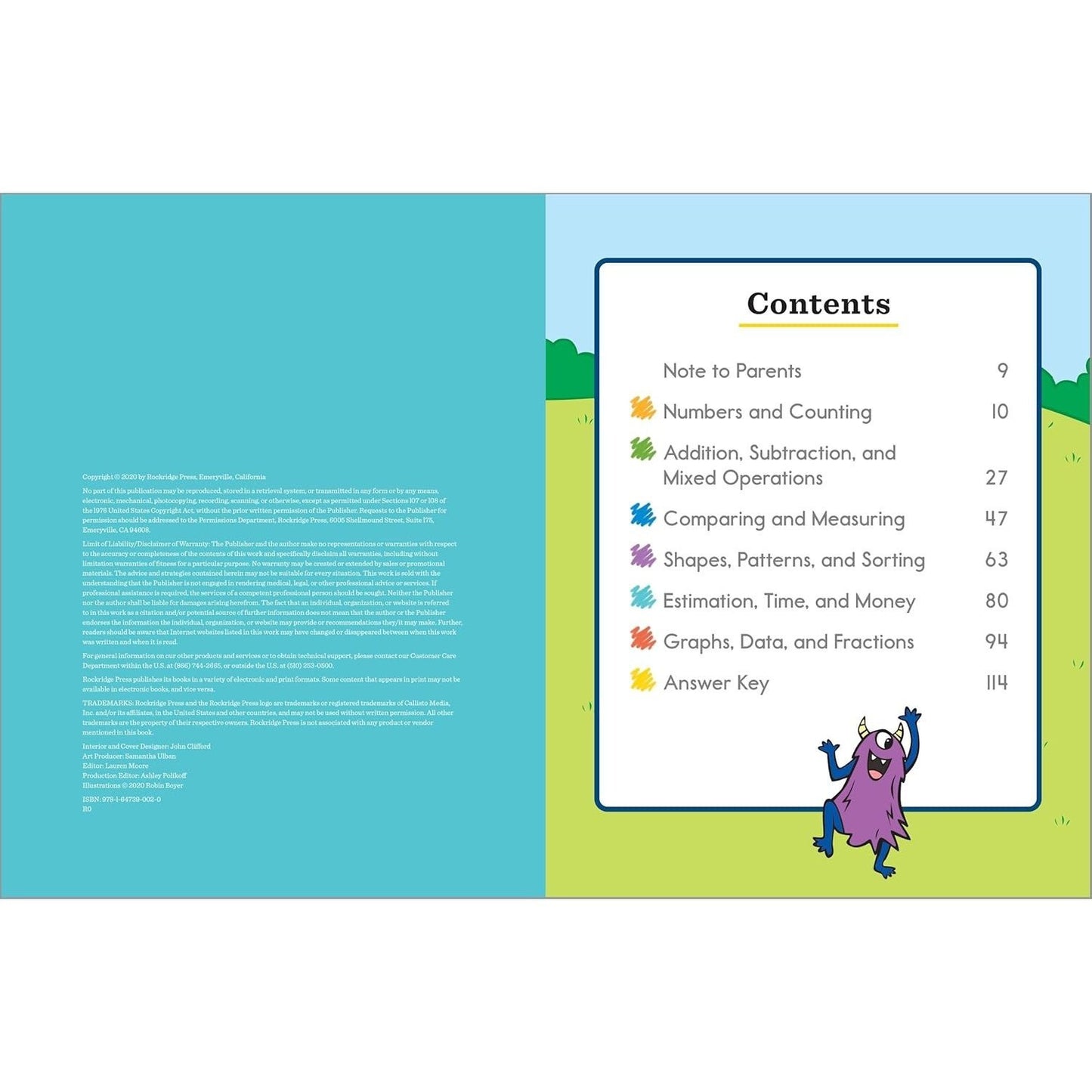 My First Grade Math Workbook: 101 Games & Activities to Support First Grade Math Skills