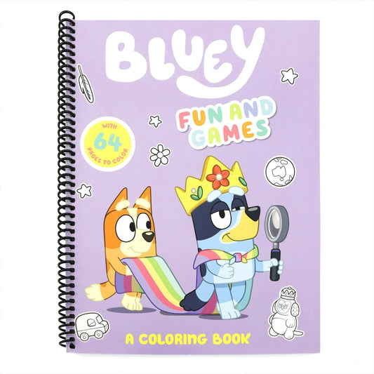 Bluey: Fun and Games: A Coloring Book | Spiraled by Spiraling Freedom® (Spiral Bound)