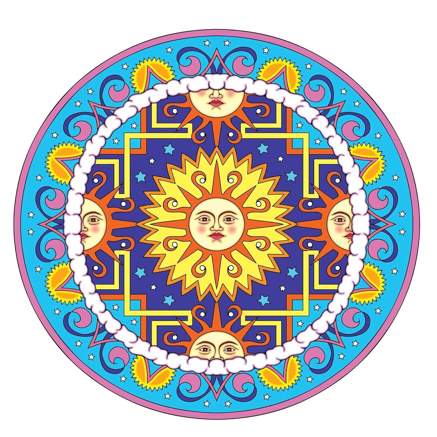 Creative Haven Celestial Mandalas Coloring Book