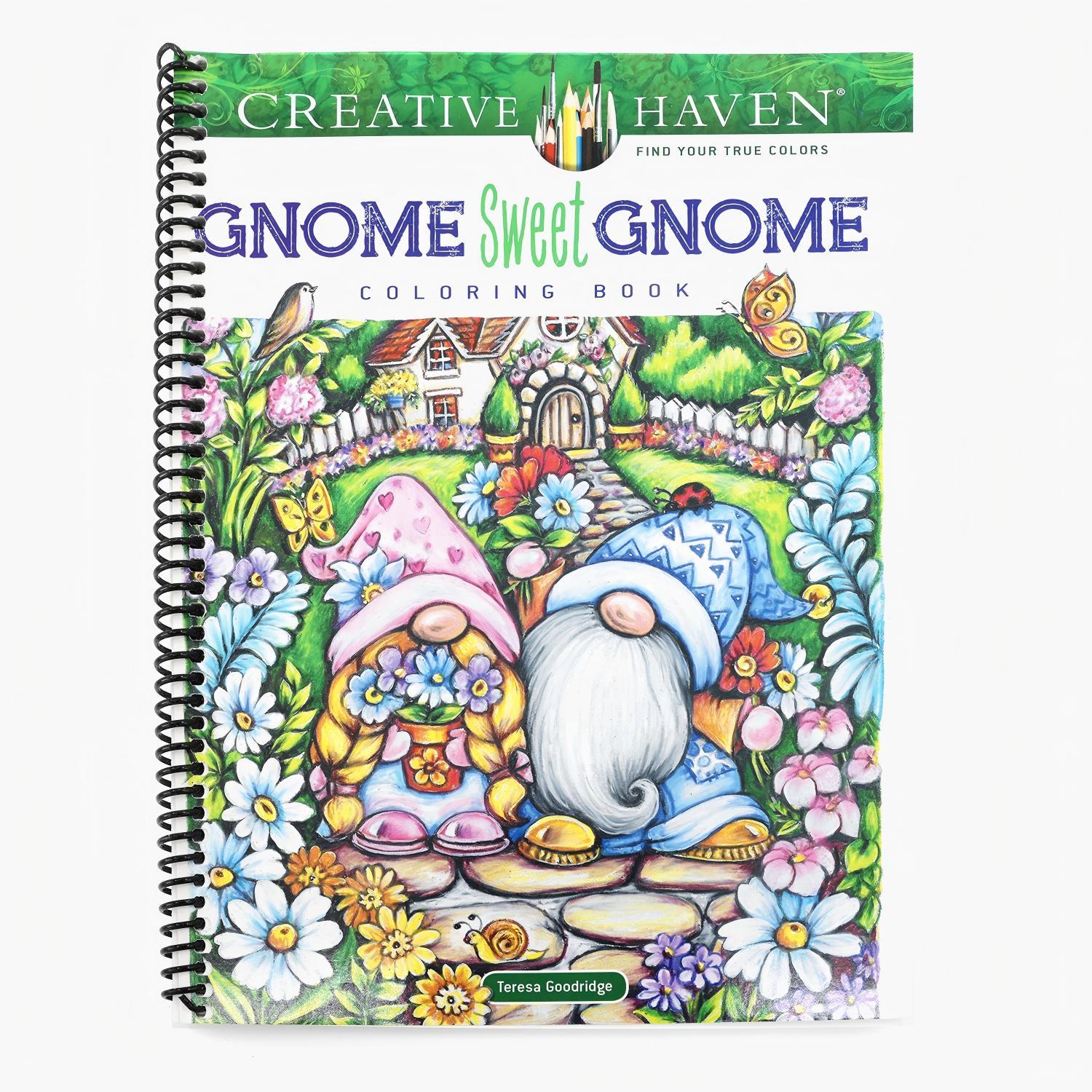 Creative Haven Gnome Sweet Gnome Coloring Book (Spiral Bound)