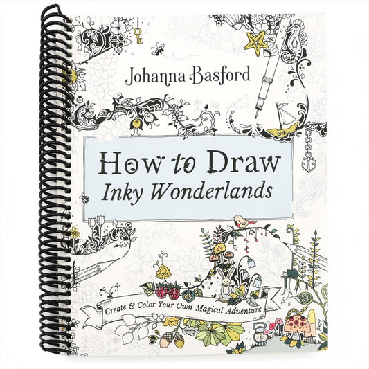 How to Draw Inky Wonderlands: Create and Color Your Own Magical Adventure (Spiral Bound)
