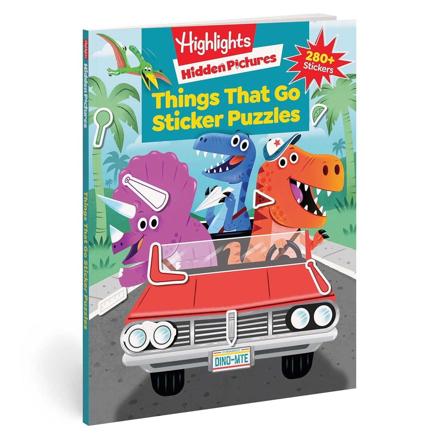 Things That Go Sticker Puzzles: Transportation Activity Book of Cars, Trucks, Planes and More, Hidden Pictures Puzzles with 280 Stickers for Kids 3 an