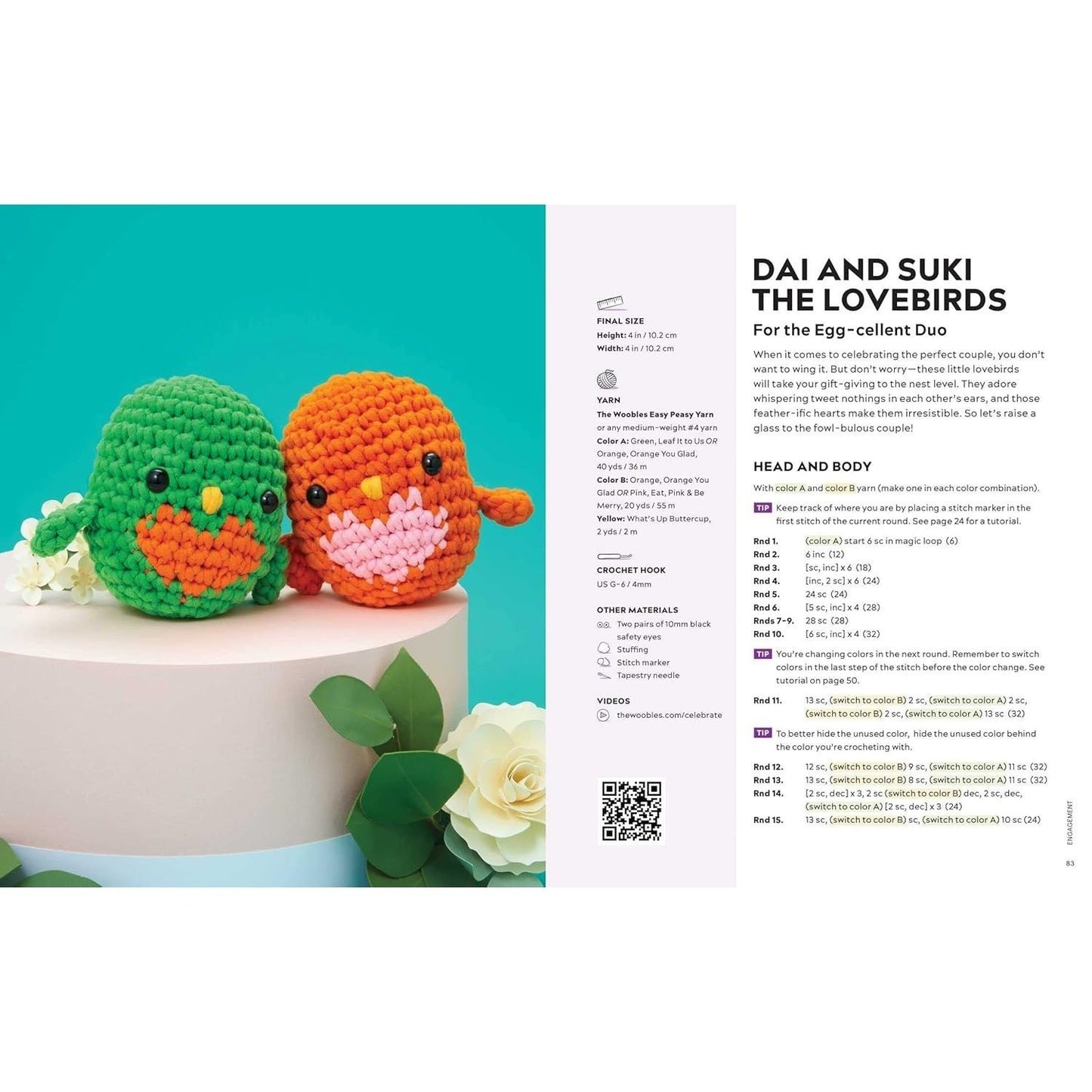 Crochet Amigurumi for Every Occasion: 21 Easy Projects to Celebrate Life's Happy Moments (the Woobles Crochet) (Spiral Bound)