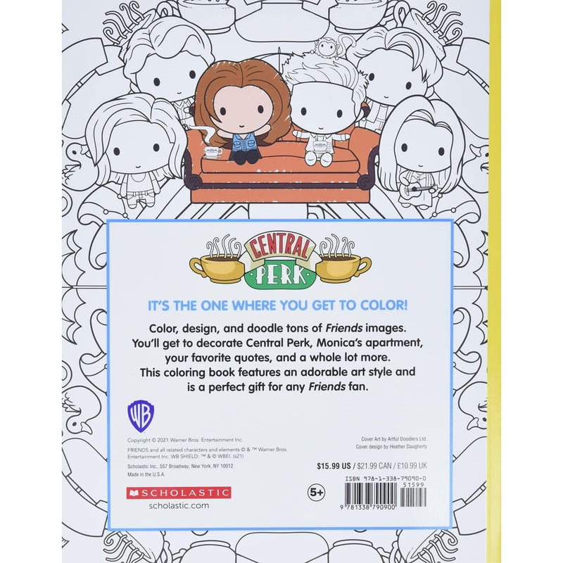 The Official Friends Coloring Book: The One with 100 Images to Color! (Spiral Bound)