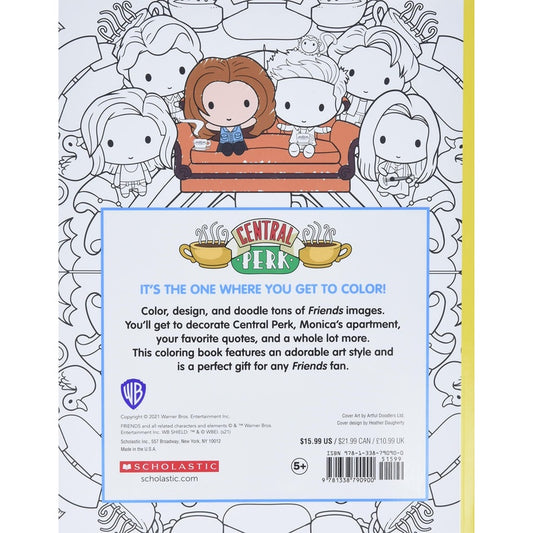 The Official Friends Coloring Book: The One with 100 Images to Color! (Spiral Bound)