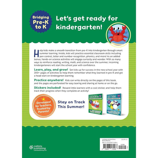 I'm on My Way to Kindergarten Summer Workbook: 200+ Pages of Games & Activities