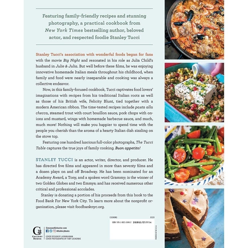 The Tucci Table: Cooking with Family and Friends (Spiral Bound)