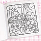 Cozy Days: Coloring Book for Adults and Kids (Cozy Spaces Coloring) (Spiral Bound)