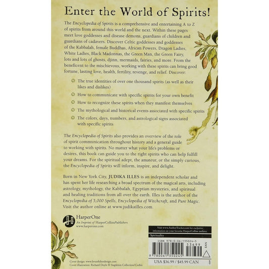 The Encyclopedia of Spirits: The Ultimate Guide to the Magic of Fairies, Genies, Demons, Ghosts, Gods and Goddesses (Witchcraft & Spells) (Spiral Bound)