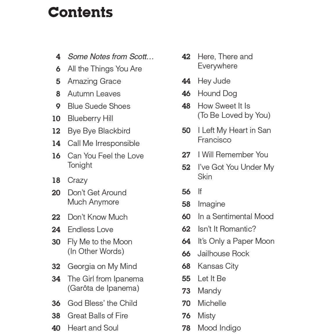 Scott the Piano Guy's Favorite Piano Fake Book - Sheet Music Beginner Piano Book for Adults and Kids