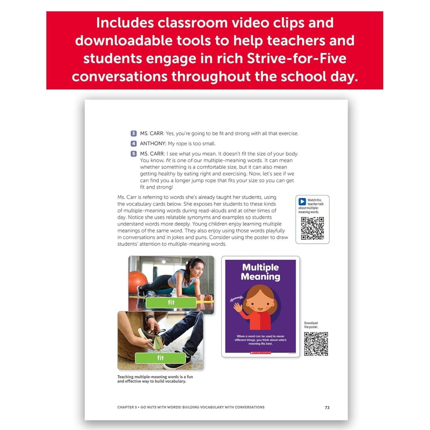 Strive-For-Five Conversations: A Framework That Gets Kids Talking to Accelerate Their Language Comprehension and Literacy (The Science of Reading in Practice) (Spiral Bound)
