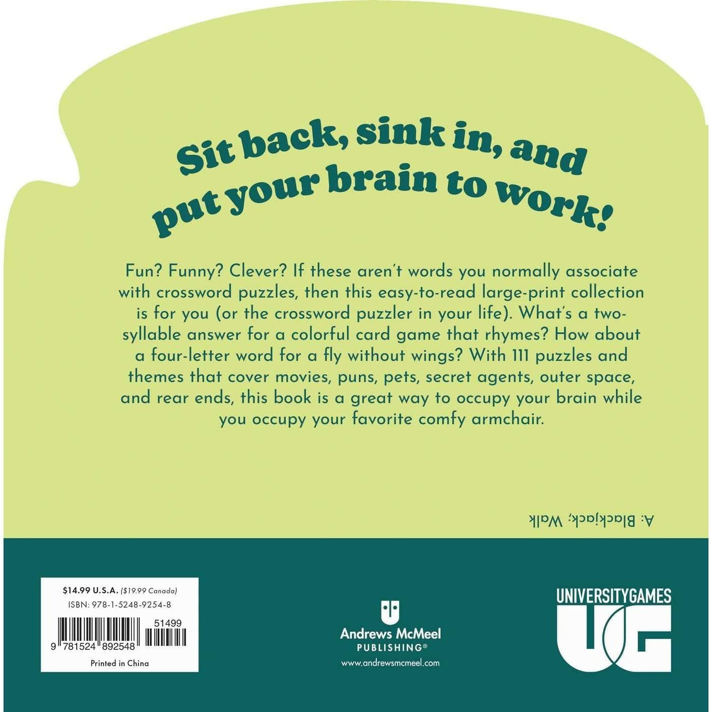 Armchair Puzzlers: Large Print Crosswords