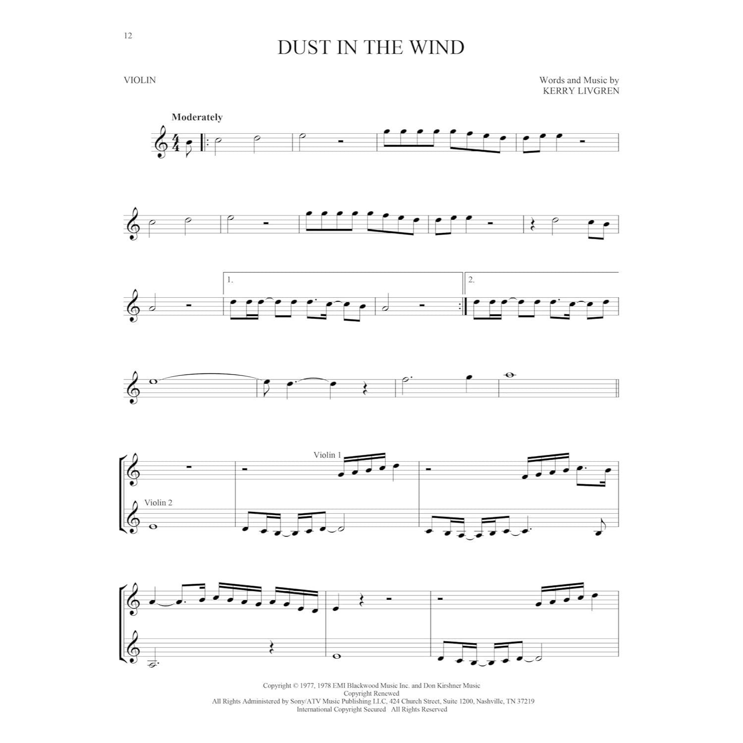 First 50 Songs You Should Play on the Violin Beginner Violin Songbook with Pop, Classical & Movie Hits Includes Canon in D, Dust in the Wind, Viva La